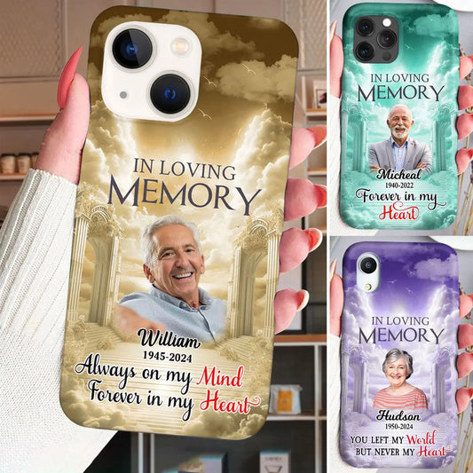 In Loving Memory Upload Photo Heaven Gate Sky - Personalized Phone Case Phone Case The Next Custom Gift