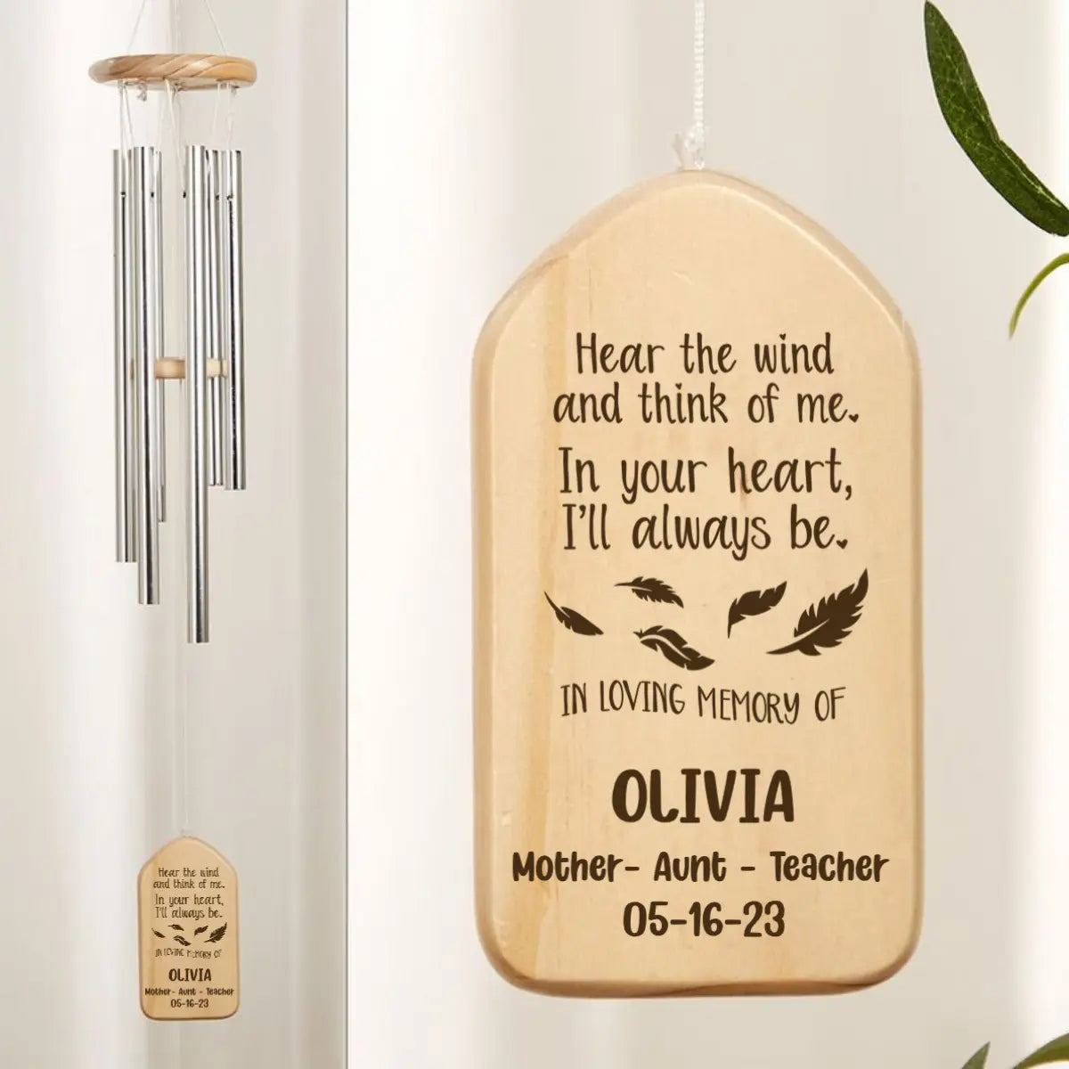 In The Loving Memory OF Family Wind Chimes Personalized Gifts Wind Chimes The Next Custom Gift