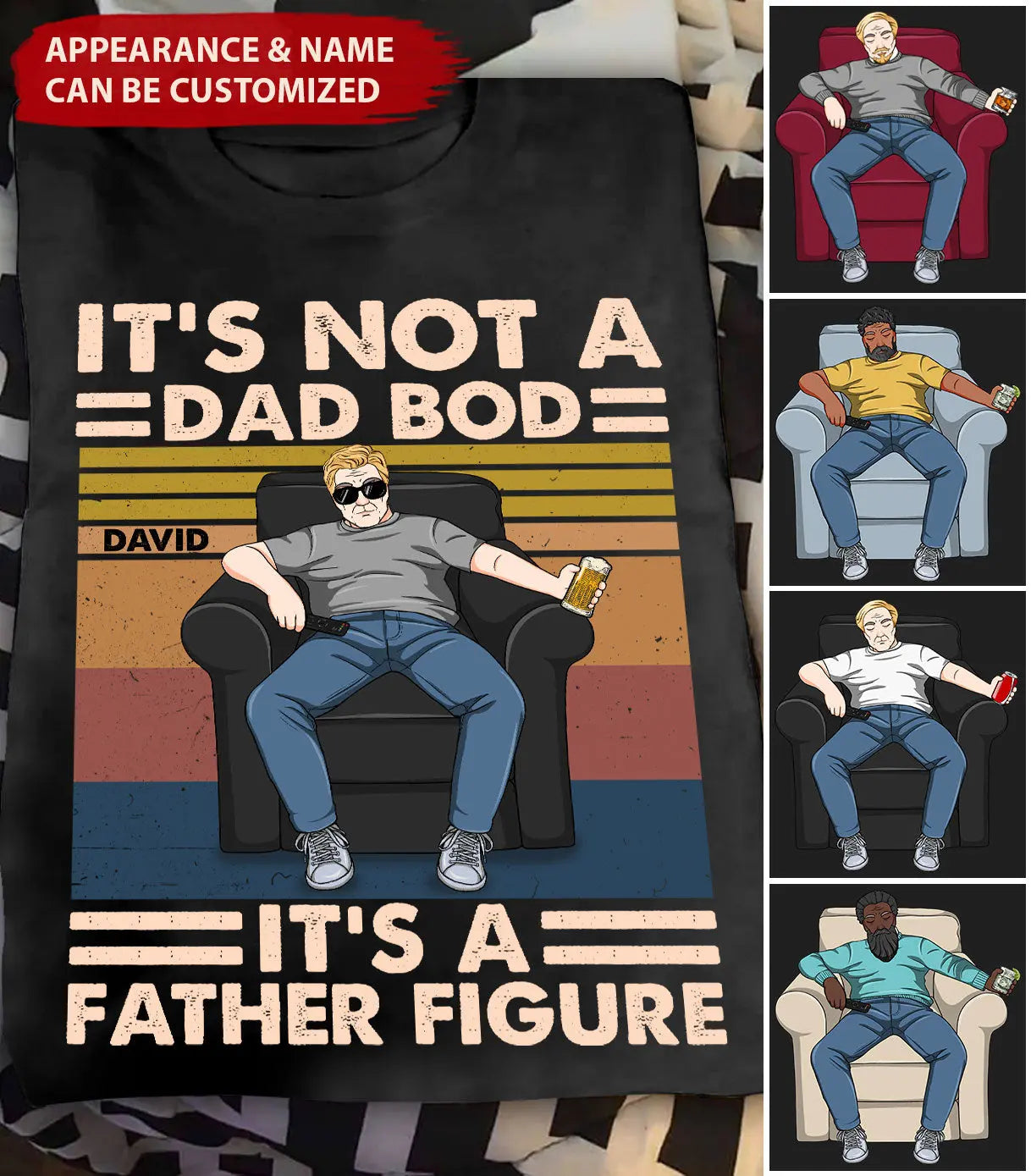 It'S A Father Figure - Personalized Shirt - Birthday, Father's Day ,Funny Gift For Dad, Father, Grandpa, Husband Shirts & Tops The Next Custom Gift