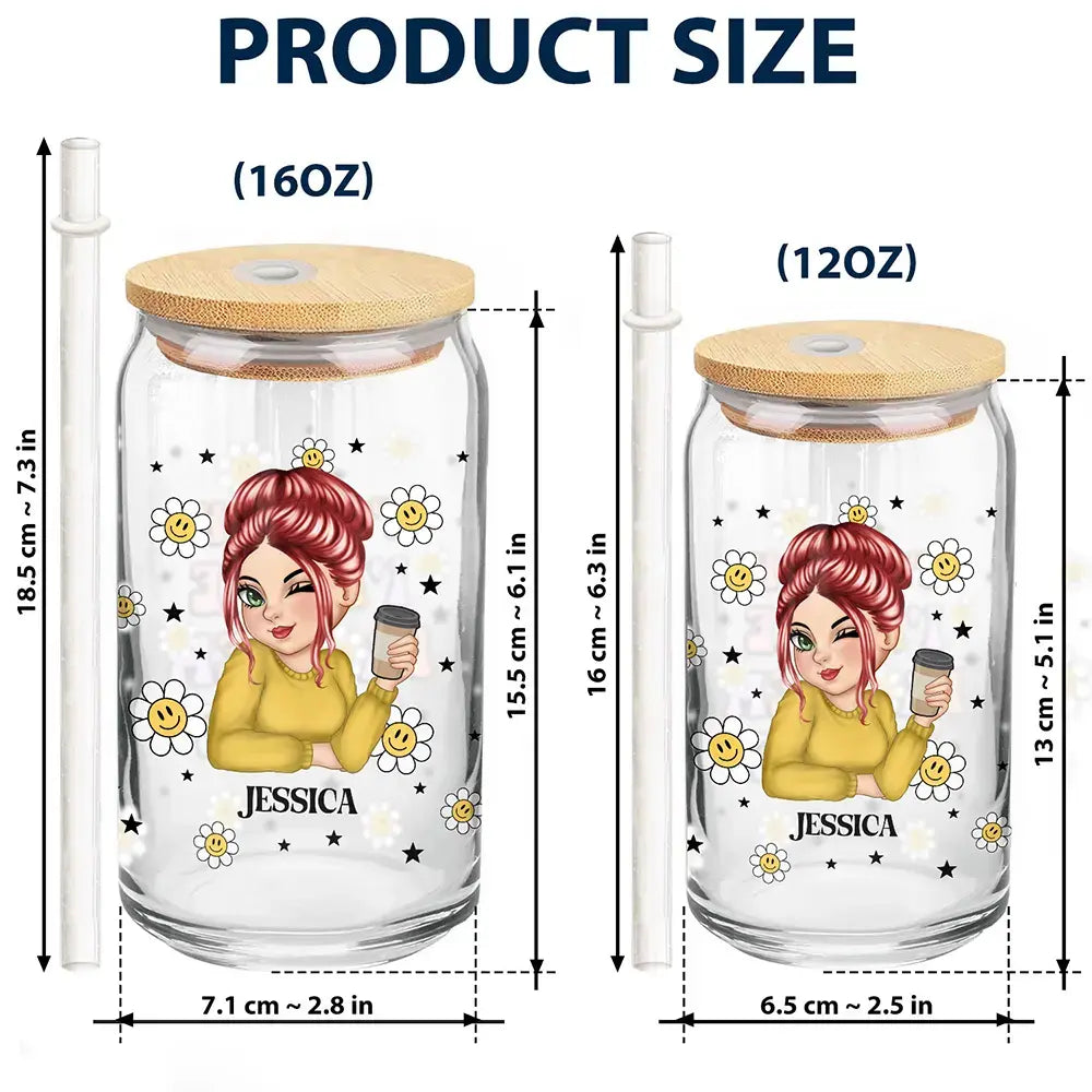 It's Me I'm The Problem - Personalized Clear Glass Can Glass Can The Next Custom Gift