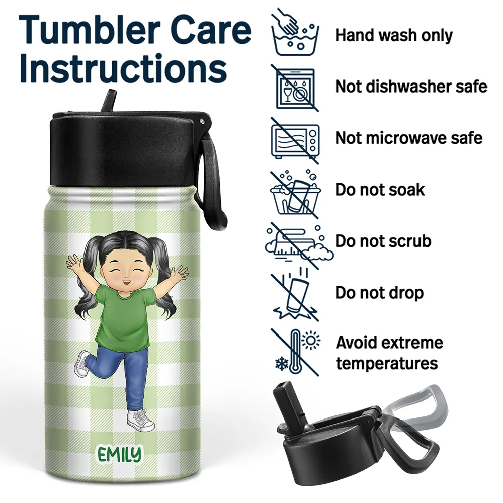 It's Okay To Be Yourself - Personalized Kids Water Bottle