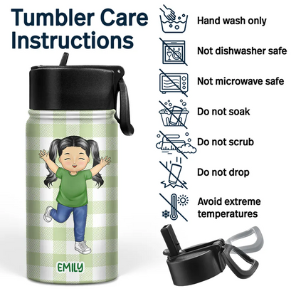 It's Okay To Be Yourself - Personalized Kids Water Bottle