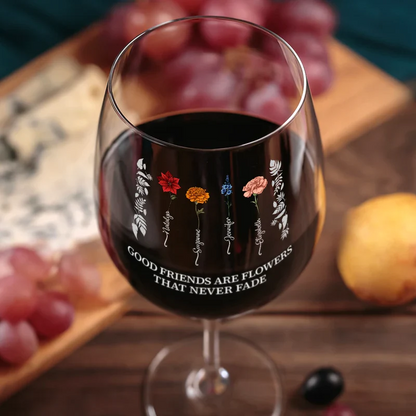 Takes A Long Time To Grow - Personalized Wine Glass