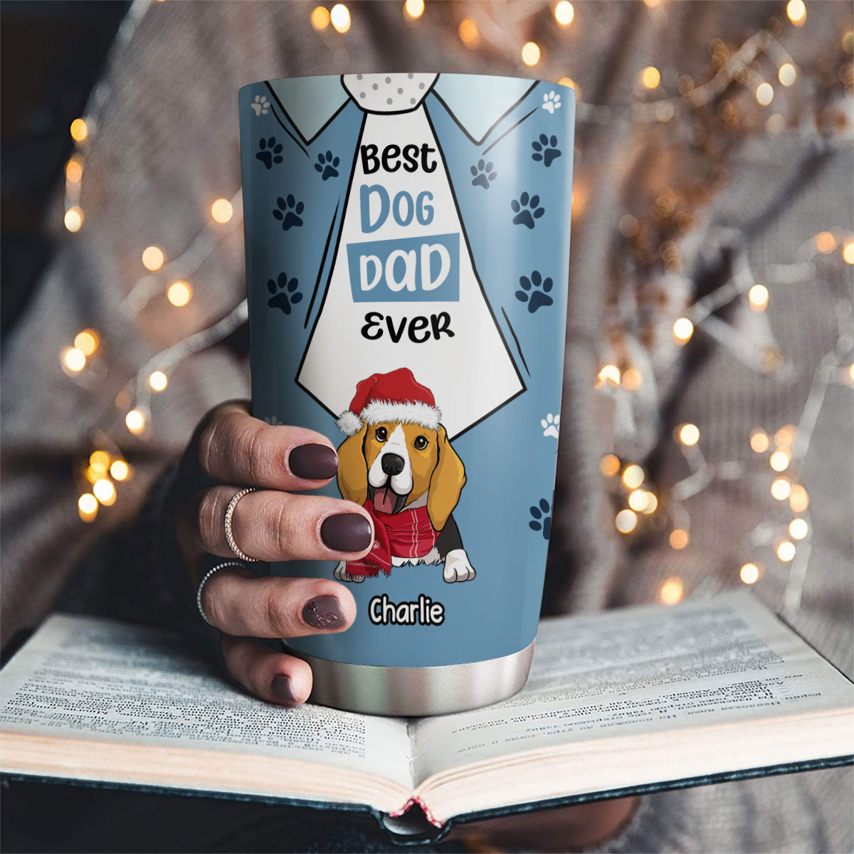 We Love You Best Dog Dad  - Personalized Custom Tumbler