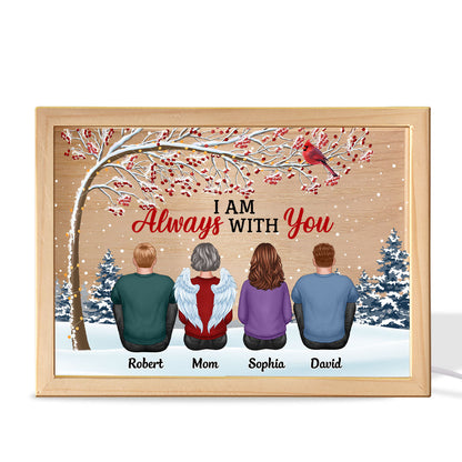 Berry Tree Always With You Family Dad Mom Kids Dogs Cats Memorial Remembrance Sympathy Gift Personalized Wooden Frame Light Box