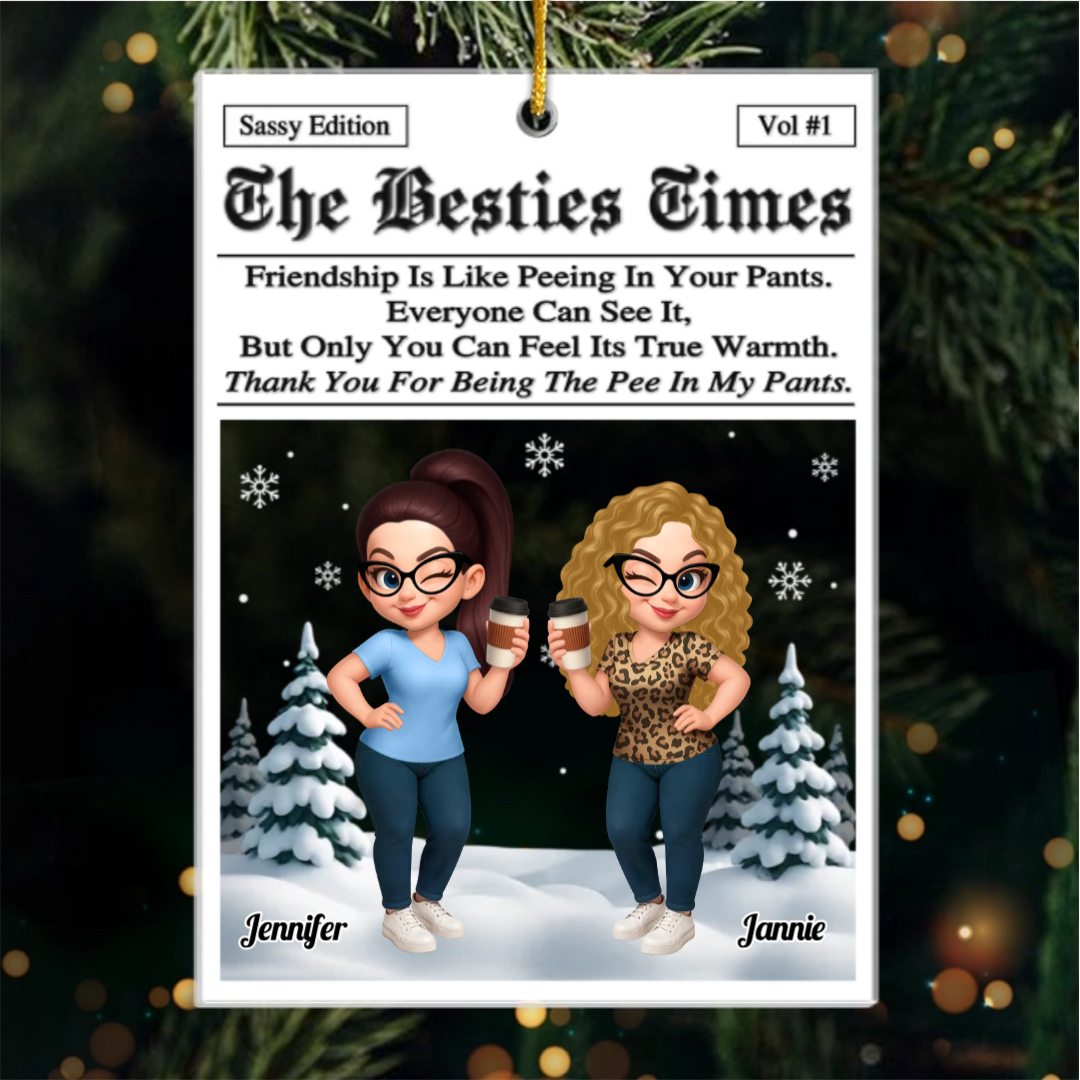 Personalized Best Friend Christmas Birthday Gifts For Women, Besties, Sisters, BFF - Our Bond Our Magic