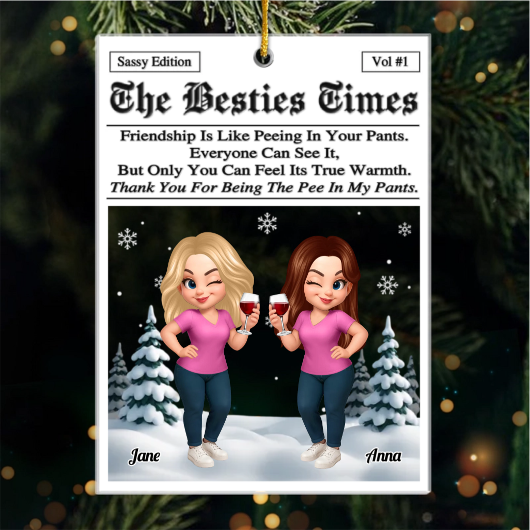 Personalized Best Friend Christmas Birthday Gifts For Women, Besties, Sisters, BFF - Our Bond Our Magic