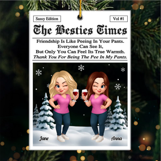 Personalized Best Friend Christmas Birthday Gifts For Women, Besties, Sisters, BFF - Our Bond Our Magic