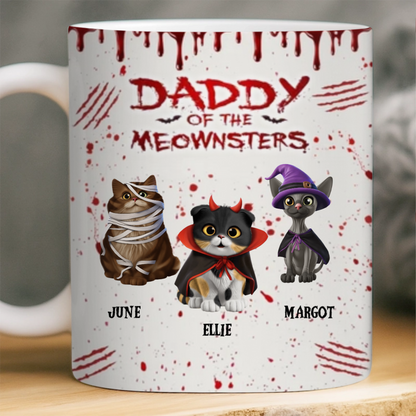 Custom Mug - Personalized Halloween Birthday Gifts For Cat Lovers, Cat Mom And Dad - Every Purr Echoes Halloween Magic