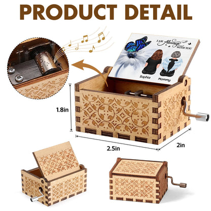 Butterfly I Am Always With You Memorial Personalized Music Box