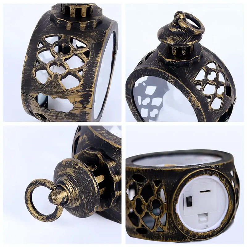 3D Effect Dog Lying On The Moon Printed Gemstones Art - Personalized Candlelight Lantern Ornament