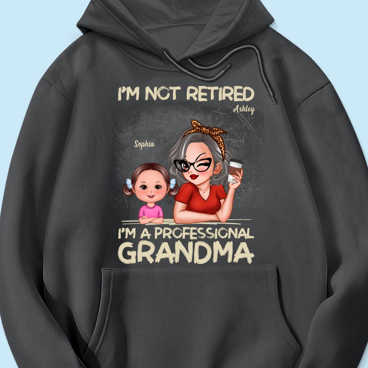 I'm Not Retired I'm A Professional Grandma Personalized Dark Color Shirt, Retirement Gift For Grandma