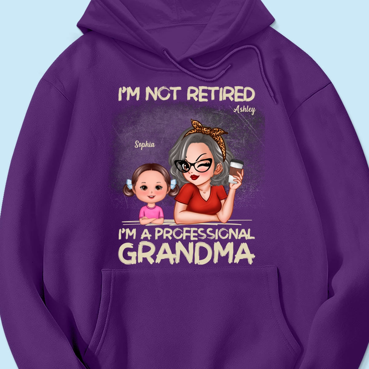 I'm Not Retired I'm A Professional Grandma Personalized Dark Color Shirt, Retirement Gift For Grandma