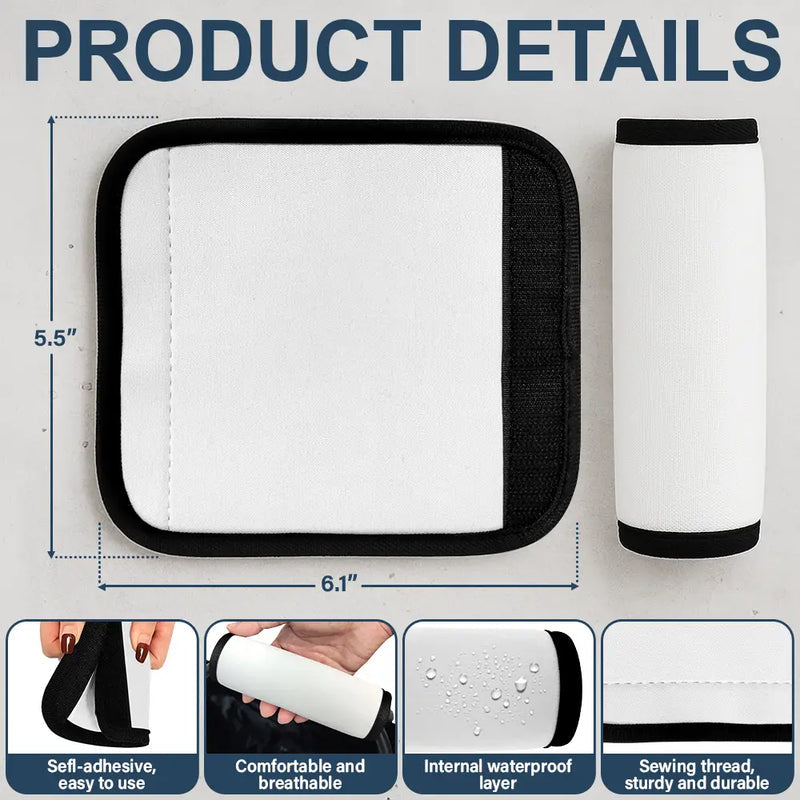 Custom Photo Hands Off My Bag - Personalized Luggage Handle Wrap