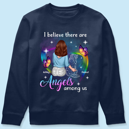 Angels Among Us Dog Memorial Personalized Shirt