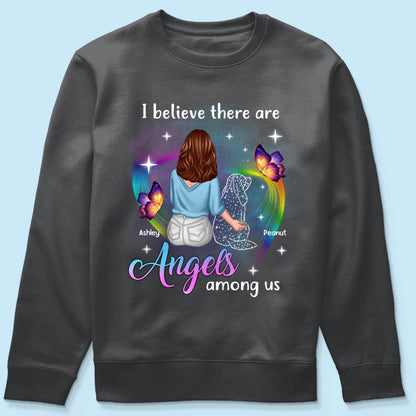 Angels Among Us Dog Memorial Personalized Shirt
