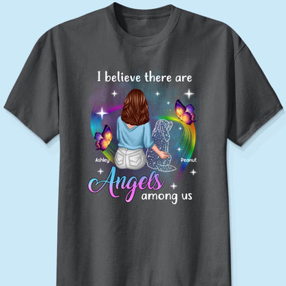 Angels Among Us Dog Memorial Personalized Shirt