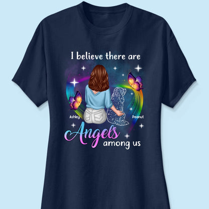 Angels Among Us Dog Memorial Personalized Shirt