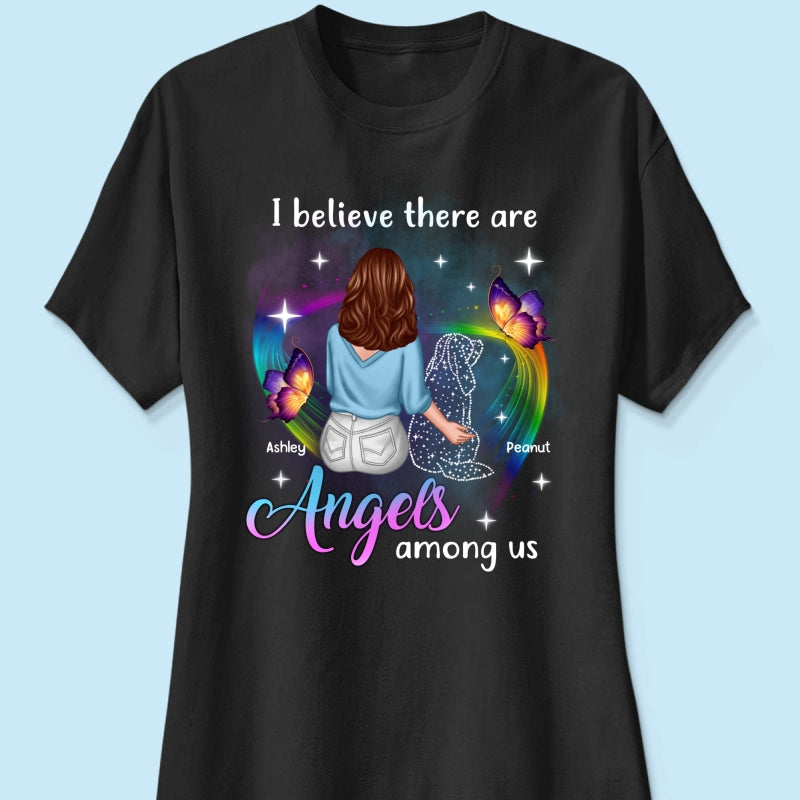 Angels Among Us Dog Memorial Personalized Shirt