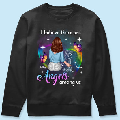 Angels Among Us Dog Memorial Personalized Shirt