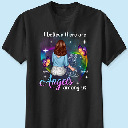 Angels Among Us Dog Memorial Personalized Shirt