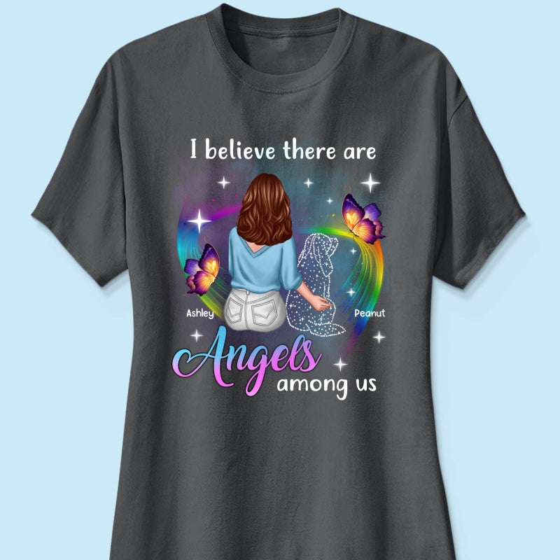 Angels Among Us Dog Memorial Personalized Shirt