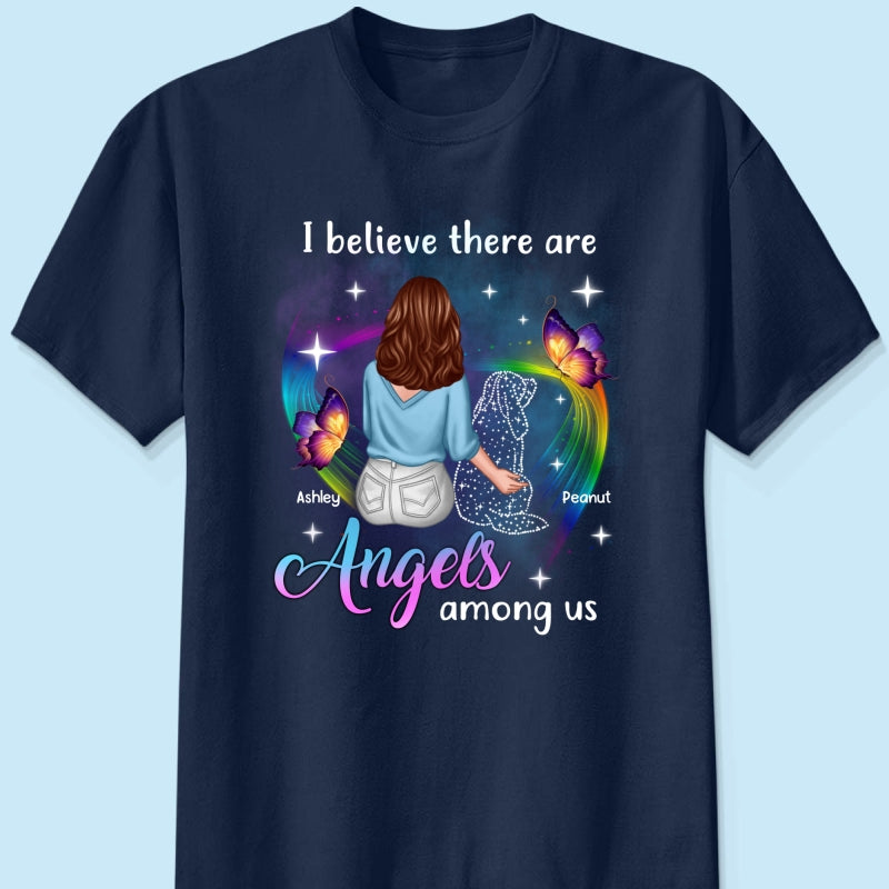 Angels Among Us Dog Memorial Personalized Shirt