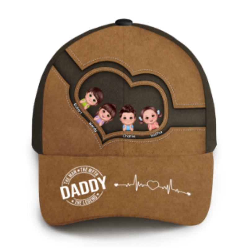 The Legend Grandpa Personalized Classic Cap, Gift For Grandpa, Gift For Him