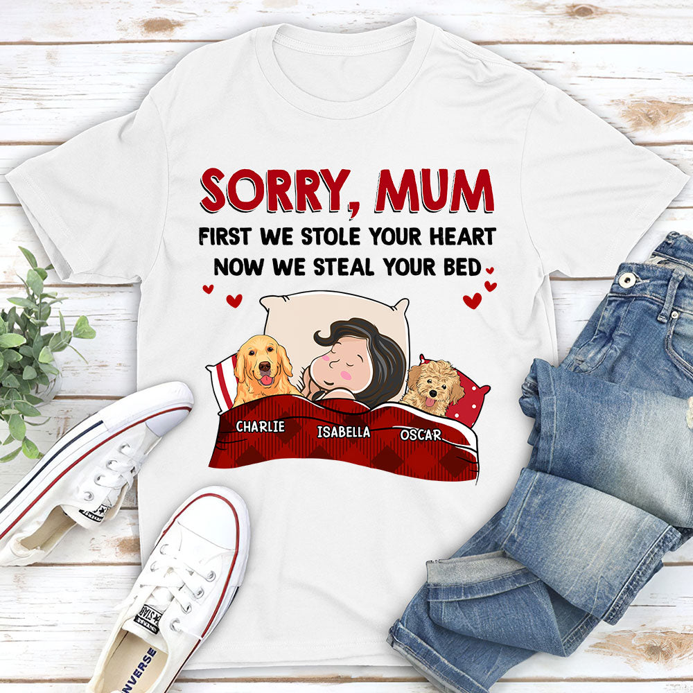 Sorry For Stealing Your Bed - Personalized Custom Unisex T-shirt