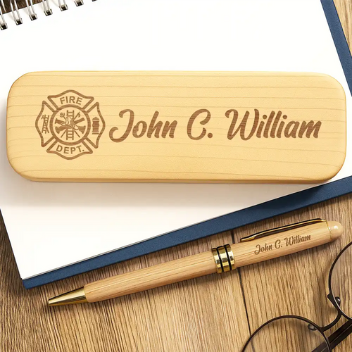 Job Title Nurse Lawyer Firefighter - Personalized Wooden Pen Set