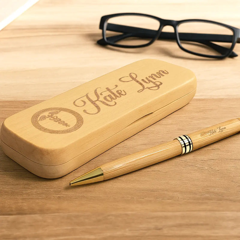 Job Title Nurse Lawyer Firefighter - Personalized Wooden Pen Set