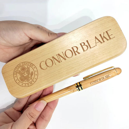 Job Title Nurse Lawyer Firefighter - Personalized Wooden Pen Set
