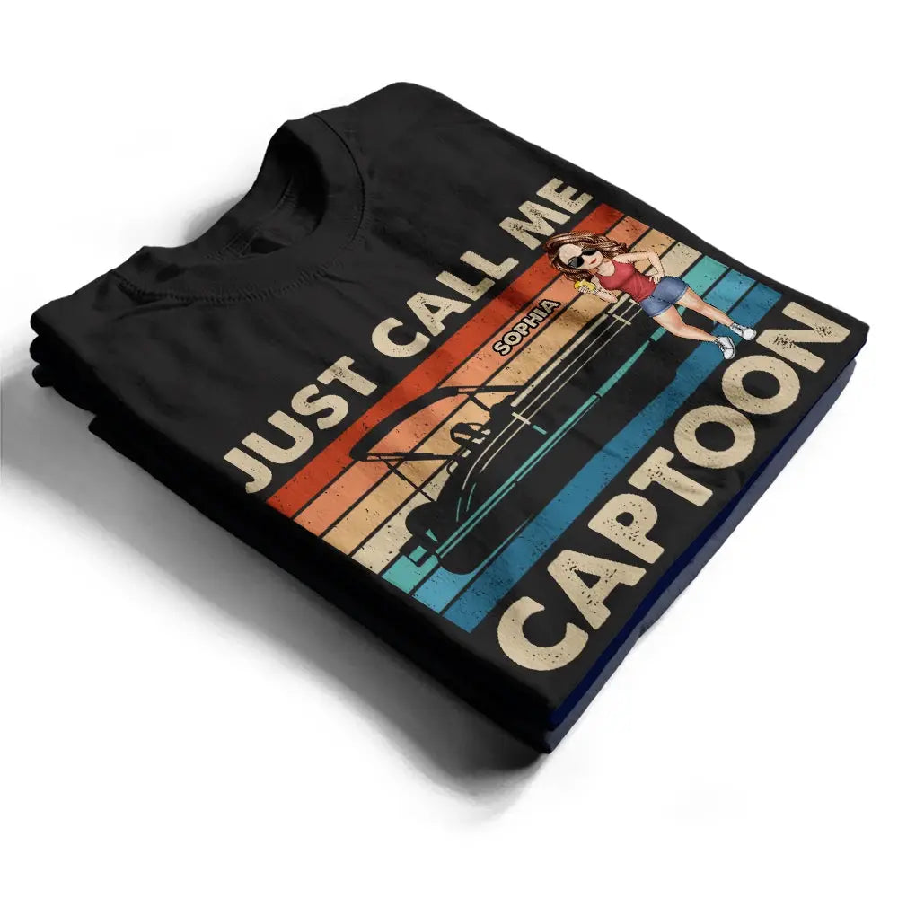 Just Call Me Captoon Pontoon - Personalized T Shirt New! in T-shirt Shirts & Tops The Next Custom Gift