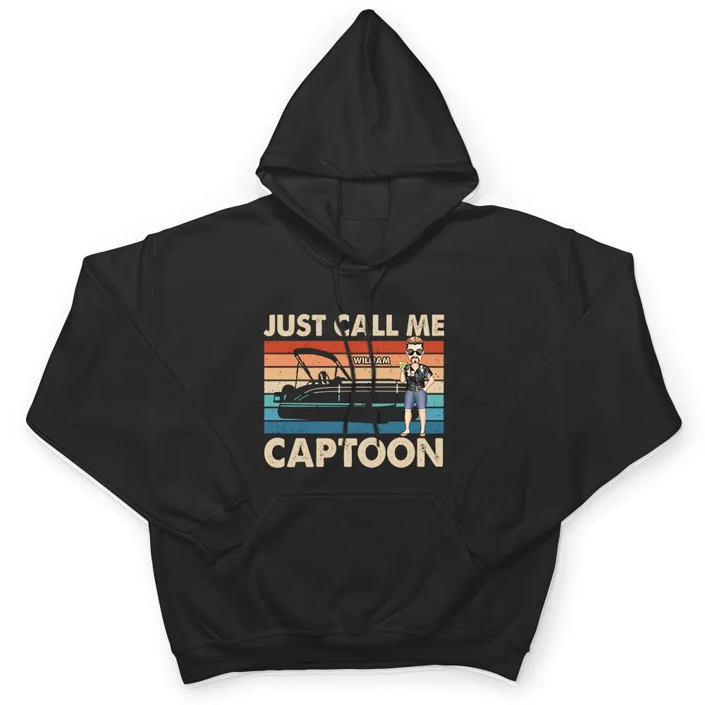 Just Call Me Captoon Pontoon - Personalized T Shirt New! in T-shirt Shirts & Tops The Next Custom Gift