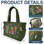 Just A Girl Who Loves Books - Personalized Corduroy Tote Bag