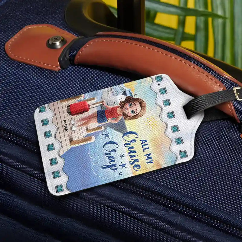 Just A Girl Who Loves Cruising - Personalized Luggage Tag