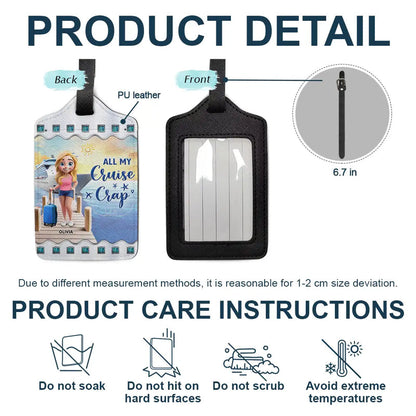 Just A Girl Who Loves Cruising - Personalized Luggage Tag