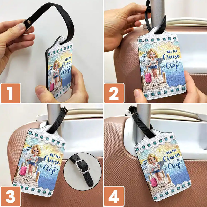 Just A Girl Who Loves Cruising - Personalized Luggage Tag