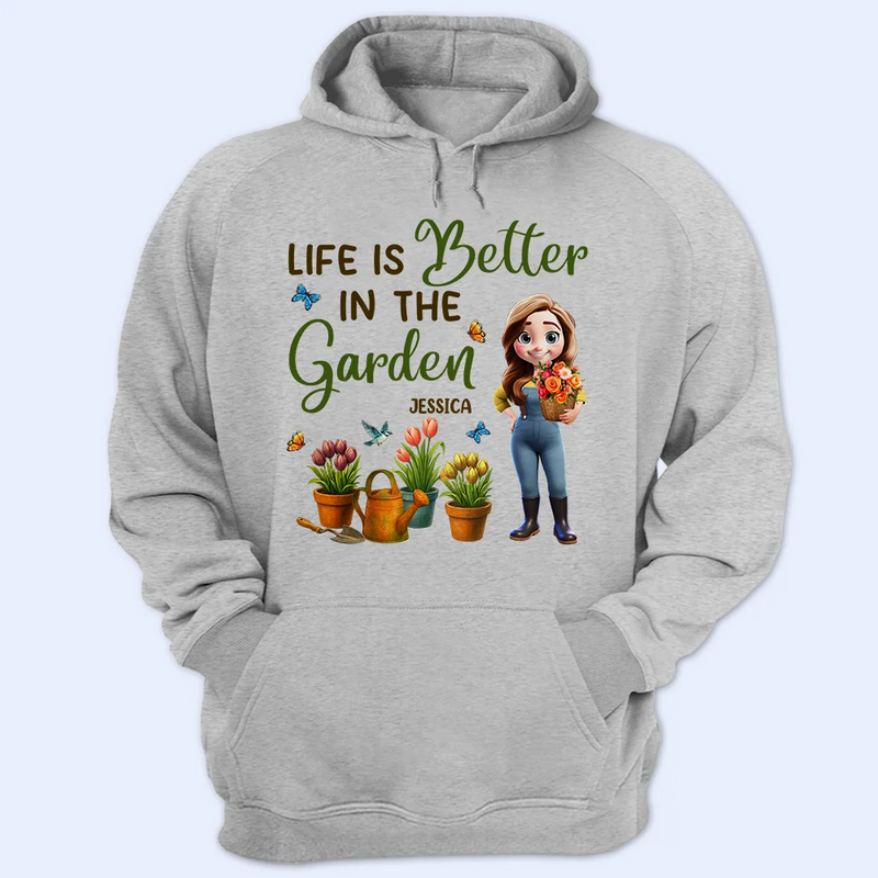Just A Girl Who Loves Gardening 3D Effect - Personalized T Shirt