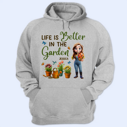 Just A Girl Who Loves Gardening 3D Effect - Personalized T Shirt
