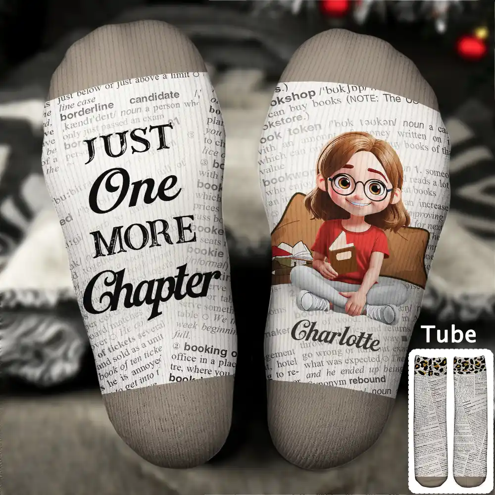 Just One More Chapter - Personalized Socks
