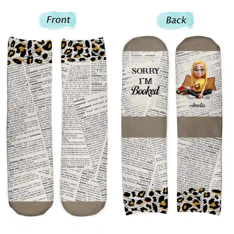 Just One More Chapter - Personalized Socks