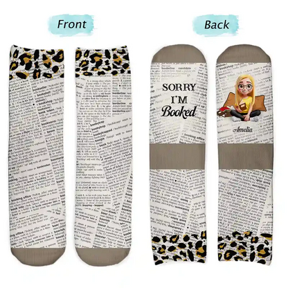 Just One More Chapter - Personalized Socks