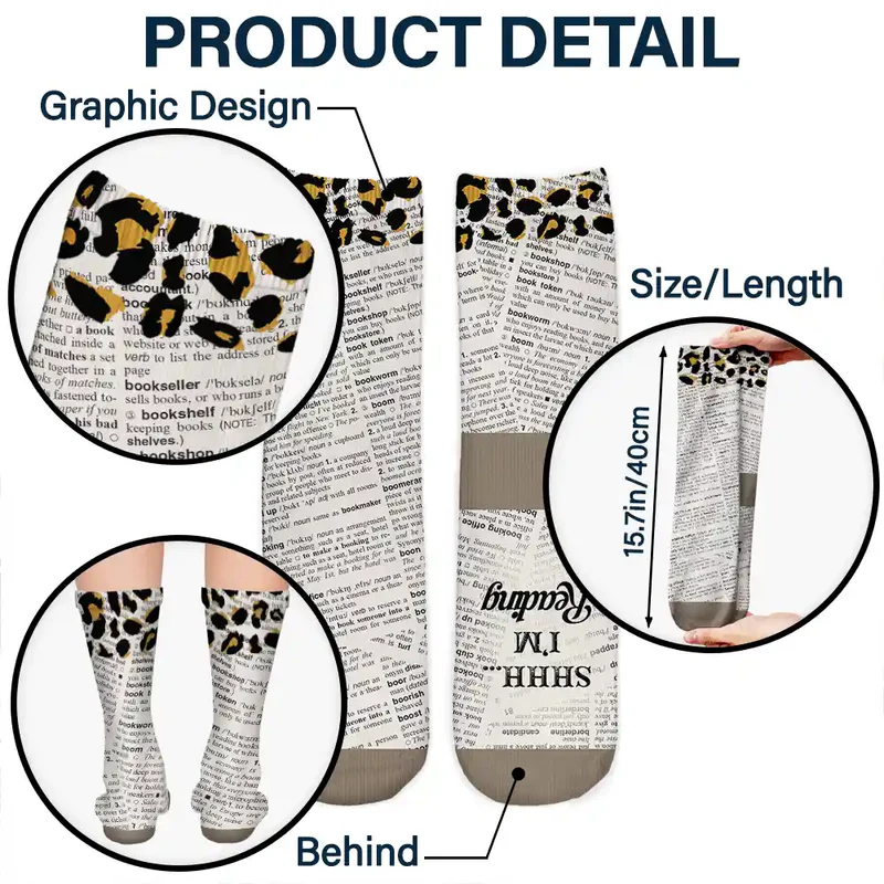 Just One More Chapter - Personalized Socks