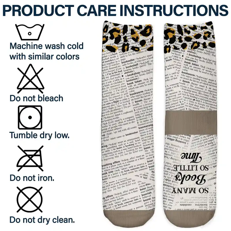 Just One More Chapter - Personalized Socks