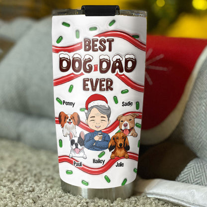 Best Dog Dad Mom Cake - Personalized Custom 3D Inflated Effect Tumbler