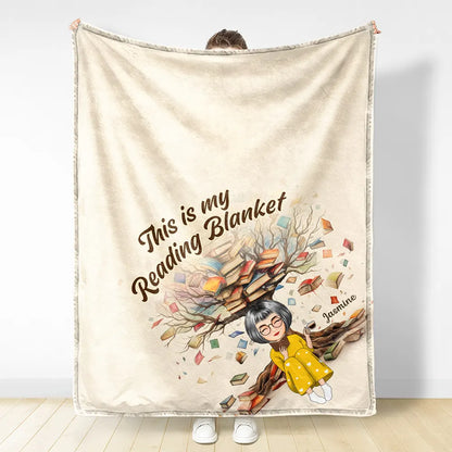 Reading Corner My Reading Blanket - Personalized Fleece Blanket, Sherpa Blanket