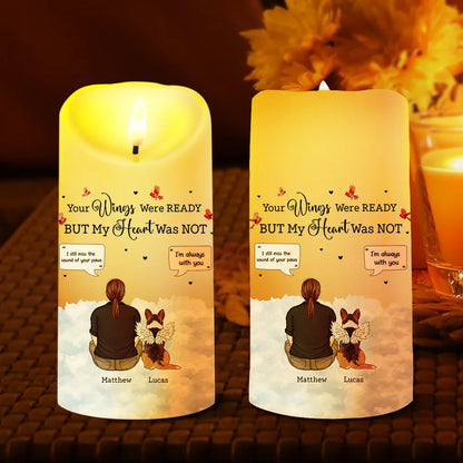 You Were My Favorite Hello And Hardest Goodbye - Personalized Flameless LED Candle