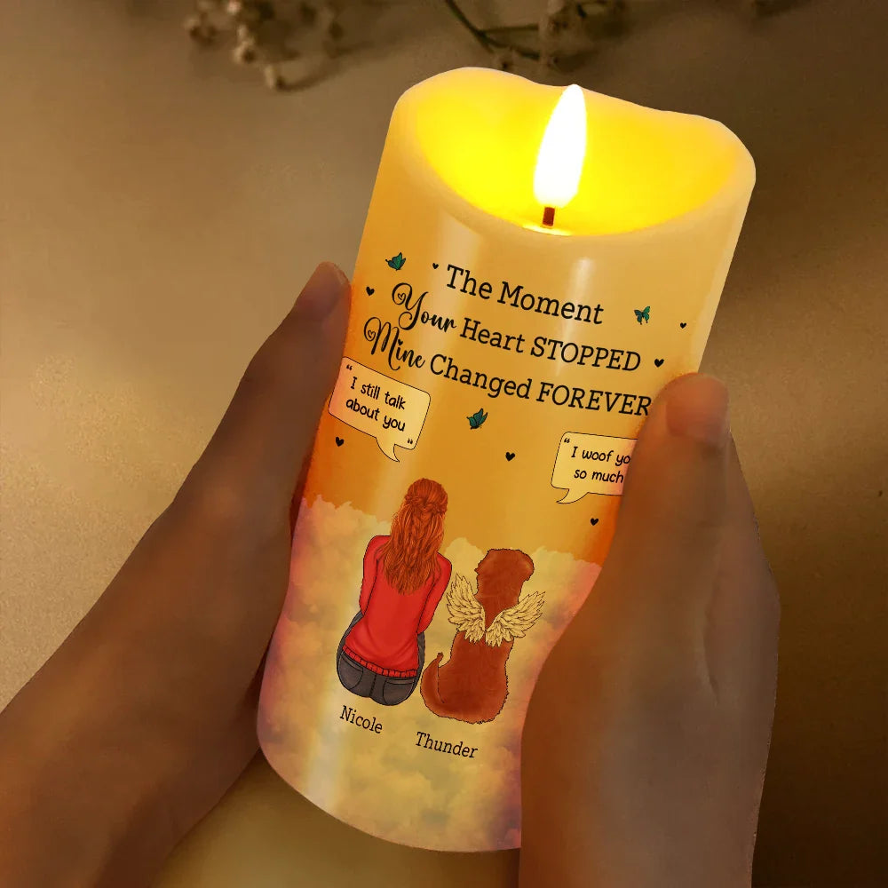 You Were My Favorite Hello And Hardest Goodbye - Personalized Flameless LED Candle