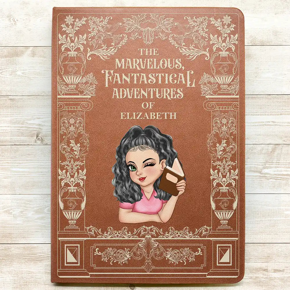 Vintage Reading Diary, Poetry Journal - Personalized Leather Journal